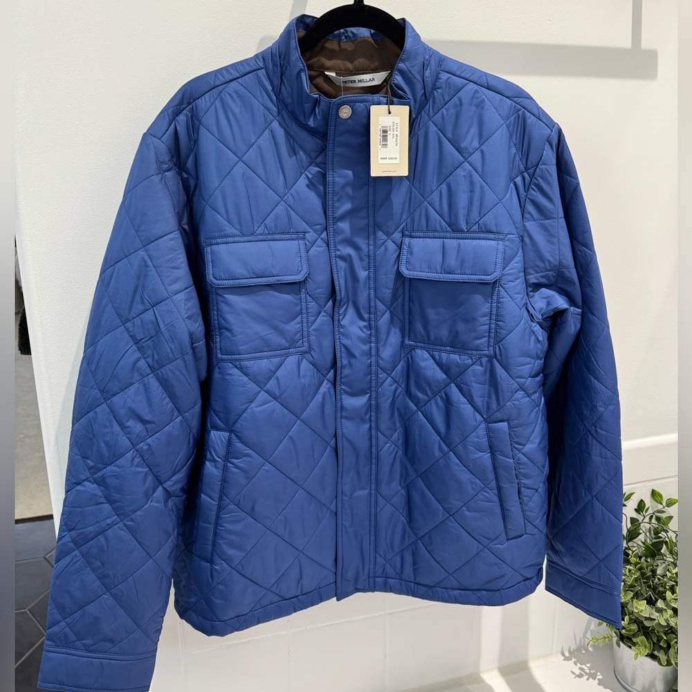 Peter Millar Norfolk Quilted Bomber Jacket Size Large